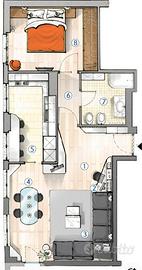 Confortevole bilocale vicino la zona lago