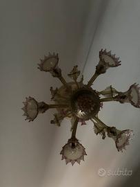 Lampada per soffitto vetro murano