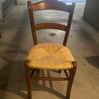 Sedie con seduta in paglia