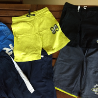 Jeans, sotto tuta, pantaloncini, completi, tuta