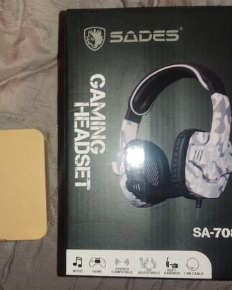 Cuffie da gaming Sades nuove