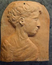 Bassorilievo accademico in terracotta