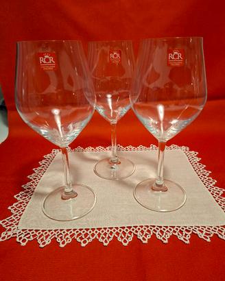 Set n. 3 calici per vino RCR