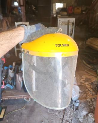 Visiera TOLSEN con supporto giallo