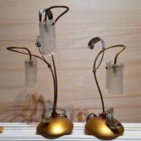 Coppia Lampade da Comodino Vintage 
