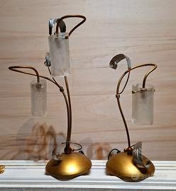 Coppia Lampade da Comodino Vintage 
