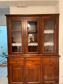 Credenza completa in legno di noce