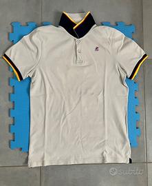 Polo K-way Beige Vincent Contrast tg. M