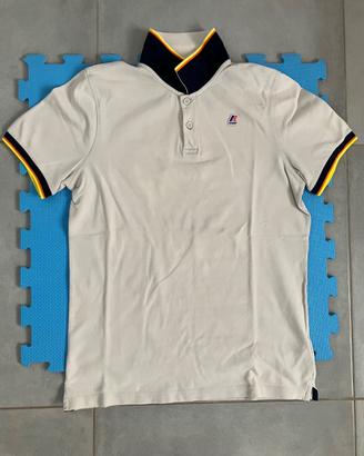 Polo K-way Beige Vincent Contrast tg. M