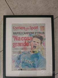 titoli napoli corrier dello sport  e cornice