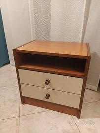 2 comodini legno