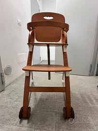 Seggiolone di legno Foppapedretti