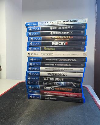 Lotto Giochi PlayStation 4 - Prezzi in desc