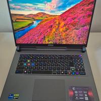 LAPTOP MSI VECTOR GAMING 17"come nuovo in garanzia