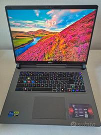 LAPTOP MSI VECTOR GAMING 17"come nuovo in garanzia