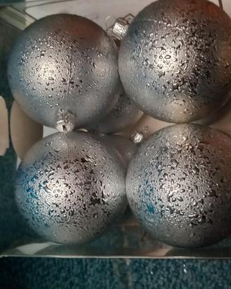 addobbo completo blu e argen per albero di natale 