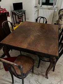 Tavolo in noce massello – primi '900 – 6 posti