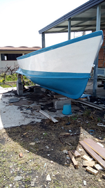 Barca in vetroresina a motore