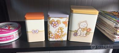 scatole di latta Thun nuove impilabile a matrioska