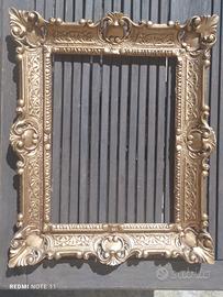 Cornice vintage dorata artigianale fatta a mano 
