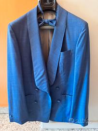 Giacca azzurra sartoriale + camicia