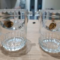 n. 2 portaghiaccio in cristallo  decorati