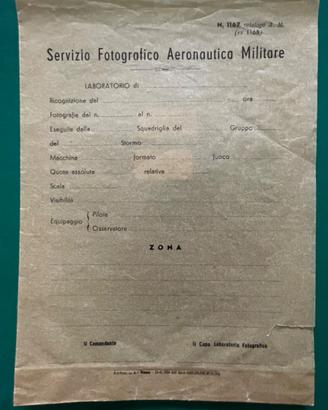 Busta storico militare aeronautica anni 40