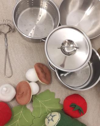 Gioco Ikea cucina Pentole coperchio cestino