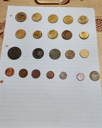Lotto 71 monete da collezione