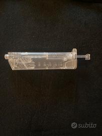 siringa per pallini softair, e sacca portapallini