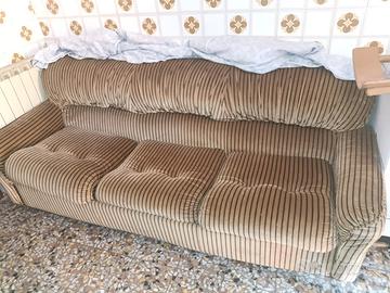 Divano-letto Vintage in velluto