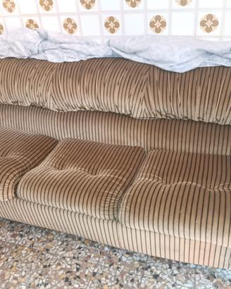 Divano-letto Vintage in velluto