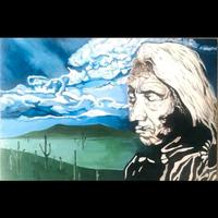 indiano dipinto acrilico 