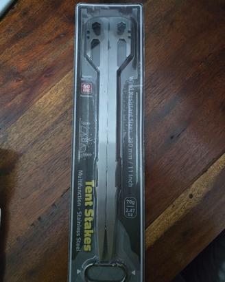 Picchetti in acciaio inox lunghi 28cm