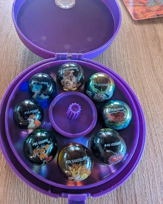 Pokemon vintage Marble case hitmonchan+ 8 biglie
