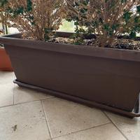 N.2 fioriere in resina - No plastica - 90x35
