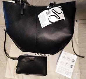 Borsa e pochette Polène nera nuova sacchetto anti