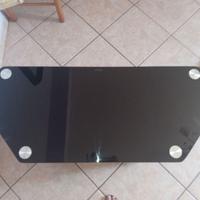 Porta tv in vetro lucido