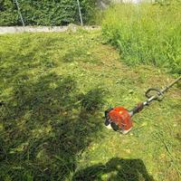 Si effettuano lavori di giardinaggio
