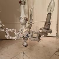 Lampadario porcellana di Capodimnte