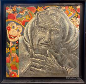Roberto Sguanci pittore quadro tecnica mista