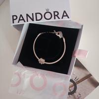 Bracciale Pandora chiusura cuore + Charm zampa