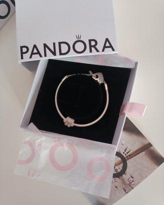 Bracciale Pandora chiusura cuore + Charm zampa