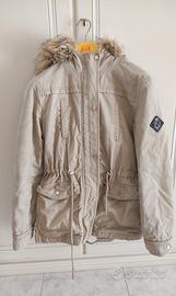 Giacca invernale beige da donna imbottita