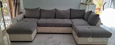 Divano angolare a U