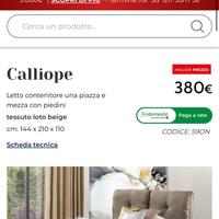 letto a una piazza e mezzo come nuovo