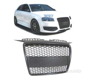 GRIGLIA AUDI A3 8P 8PA 05-08 LOOK RS3 NERO