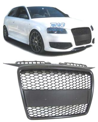 GRIGLIA AUDI A3 8P 8PA 05-08 LOOK RS3 NERO