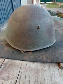 elmetto  no ww1 m 33 italiano 4 fori ww2