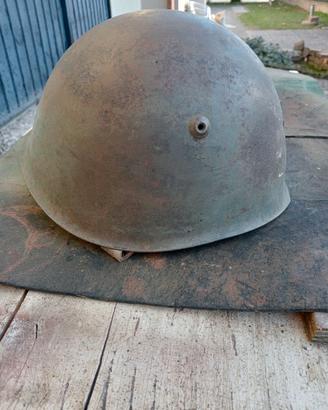 elmetto  no ww1 m 33 italiano 4 fori ww2